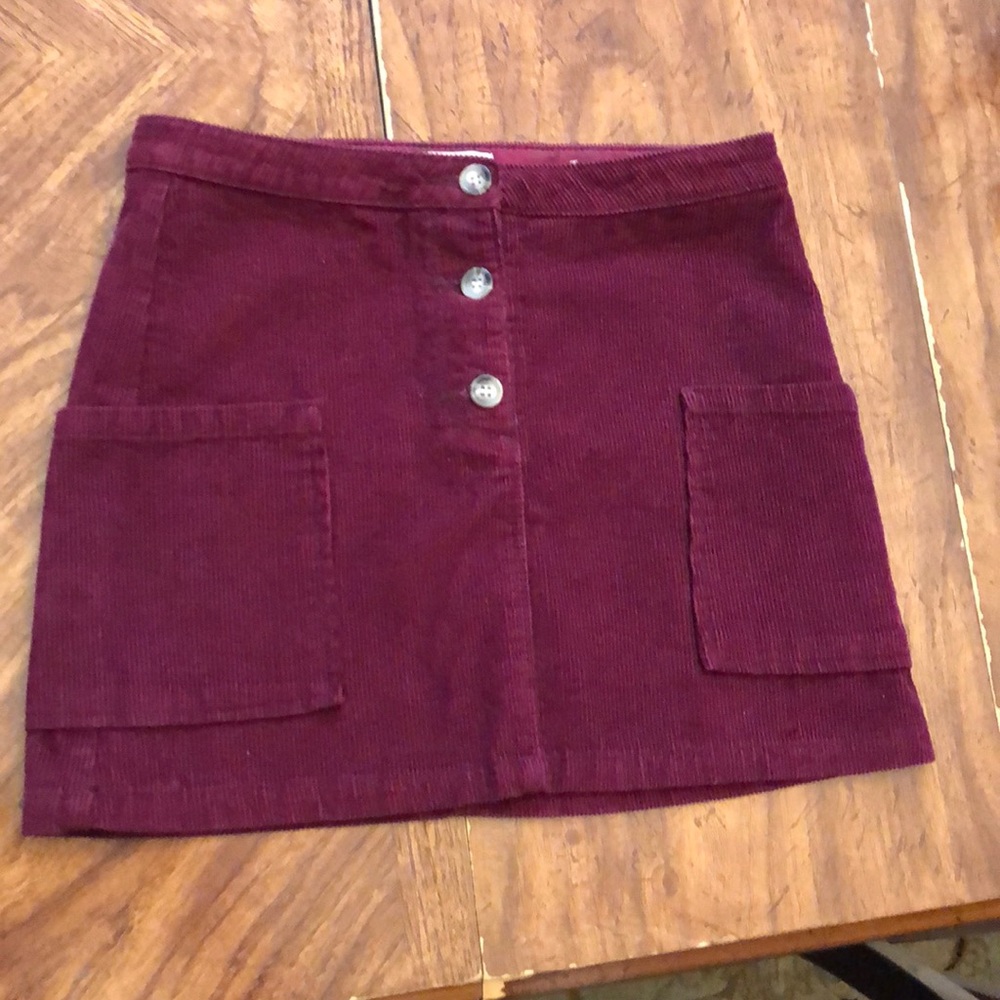 ZARA kids corduroy burgundy skirt